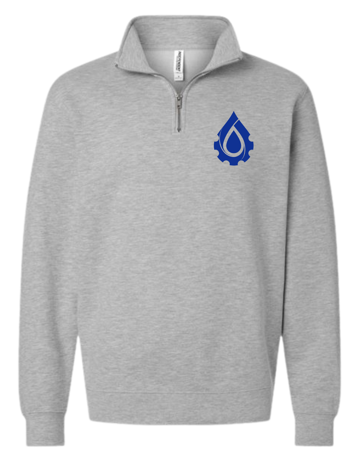 Hydromax Quarter Zip Water Drop Logo