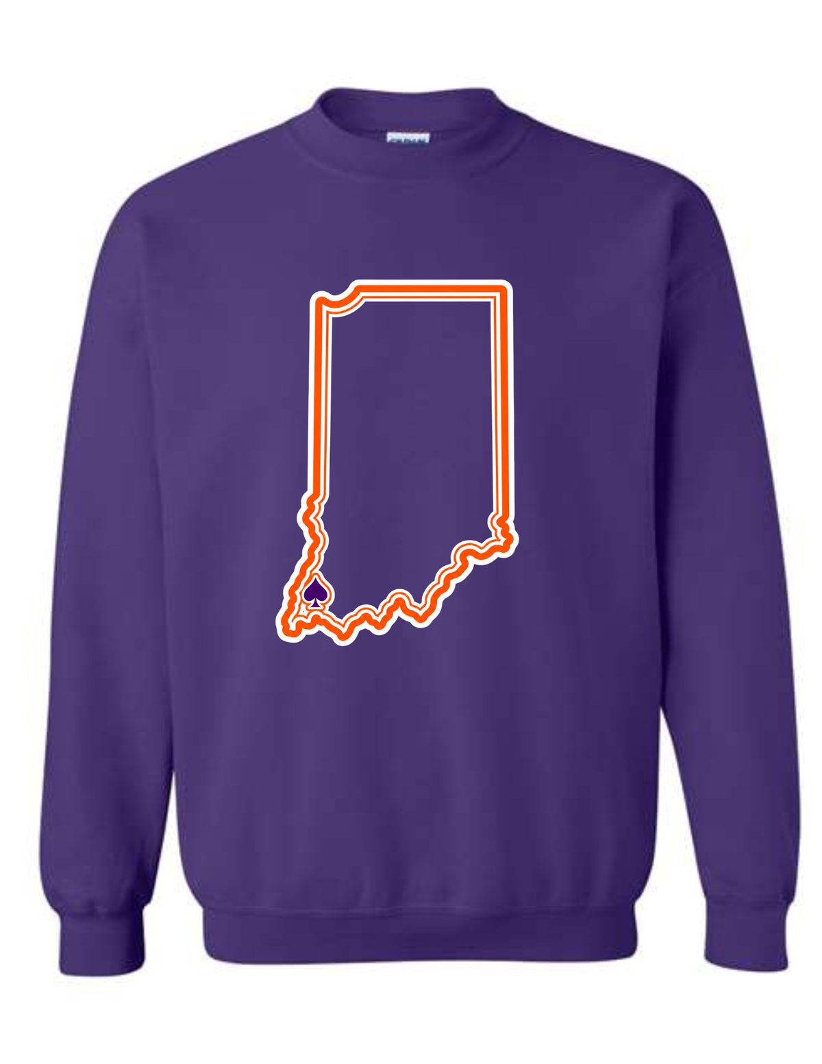 East Aces - Purple - Indiana Outline