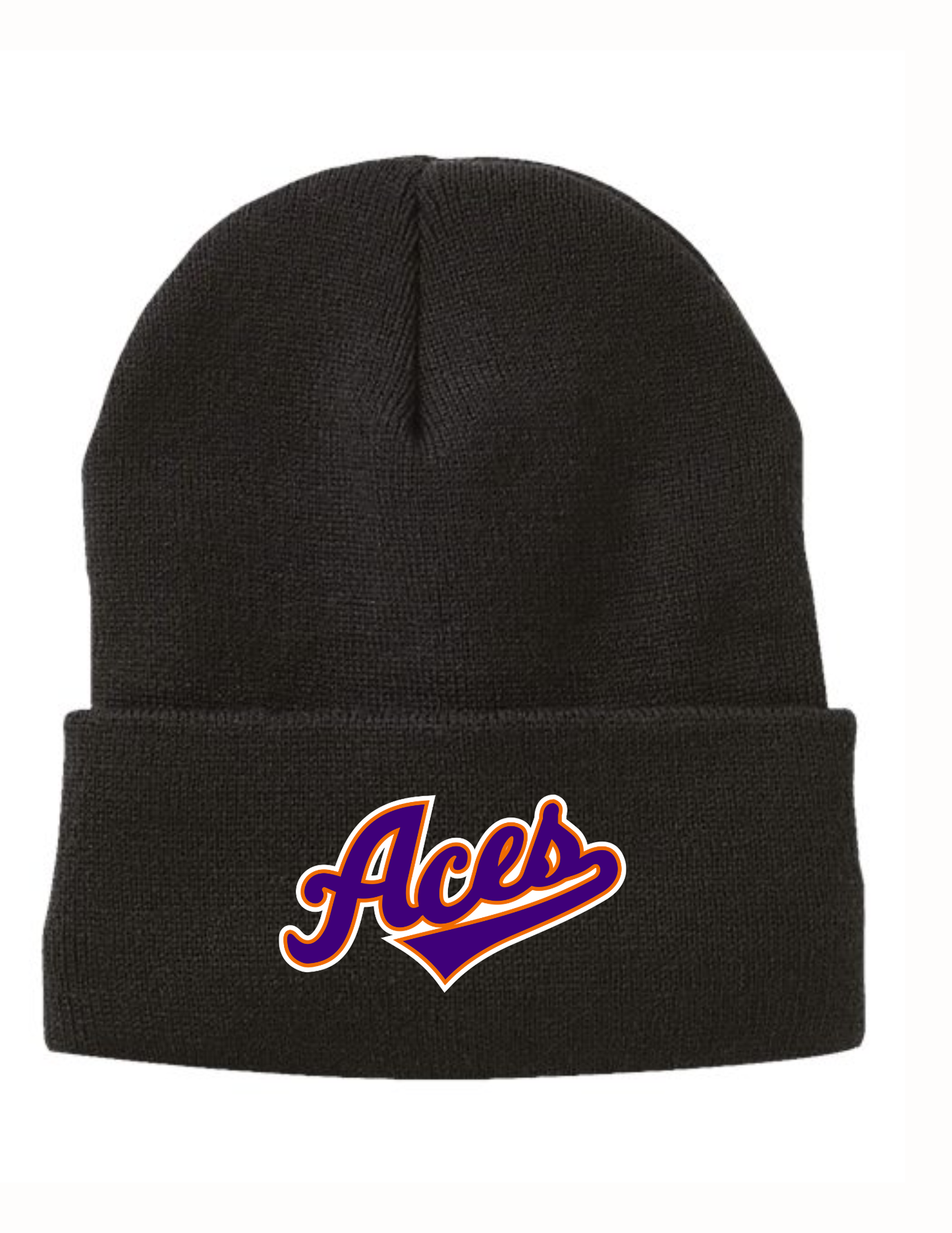 East Aces Leather Patch Beanie