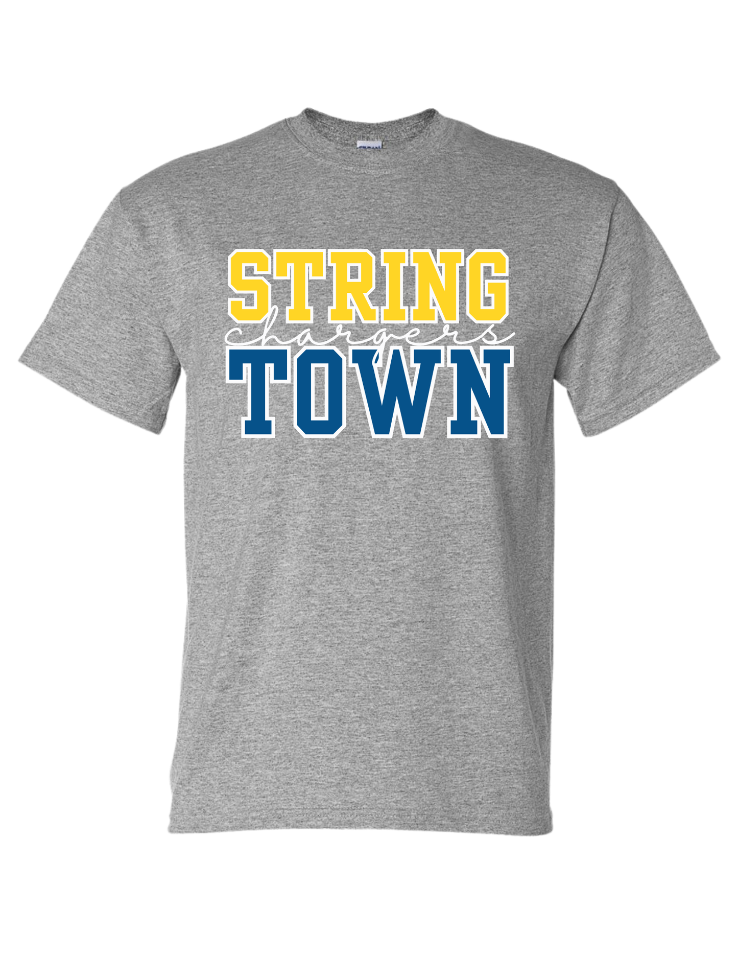 Stringtown Chargers Cursive