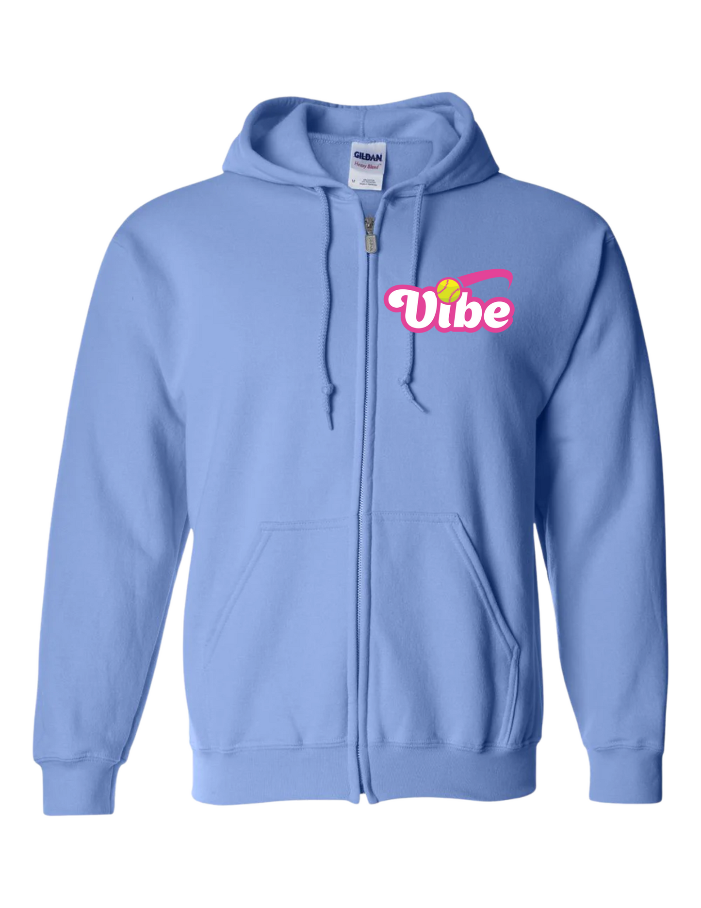 Vibe Gildan full zip hoodie