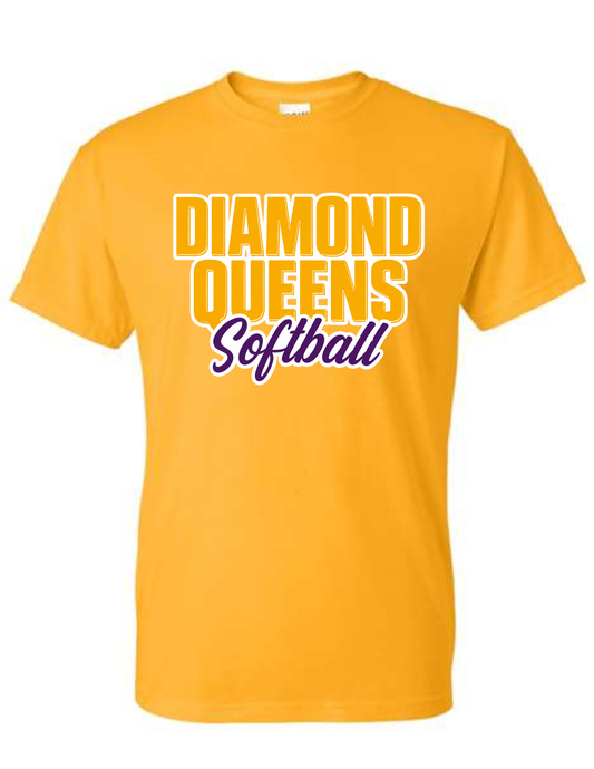 Diamond Queens Logo 2 Yellow