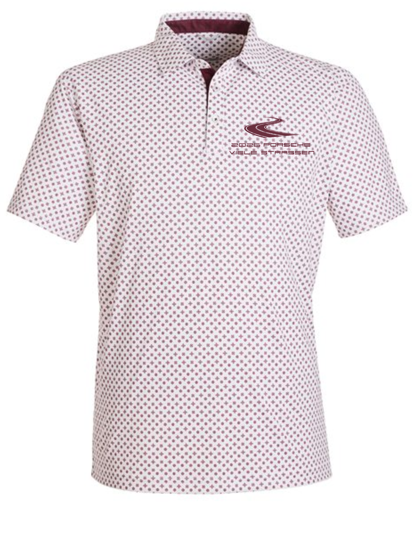 Porsche Viele Strassen Patterned Swannies Polo *Embroidered*