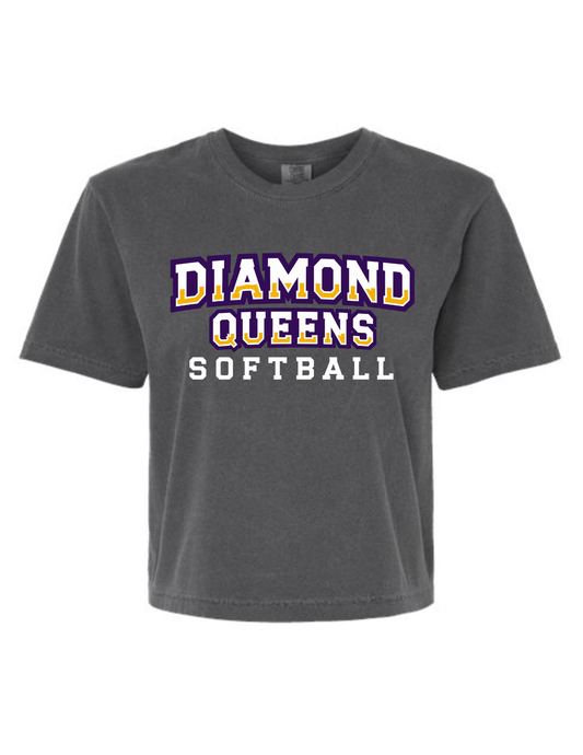 Diamond Queens Logo 5 Boxy Cut