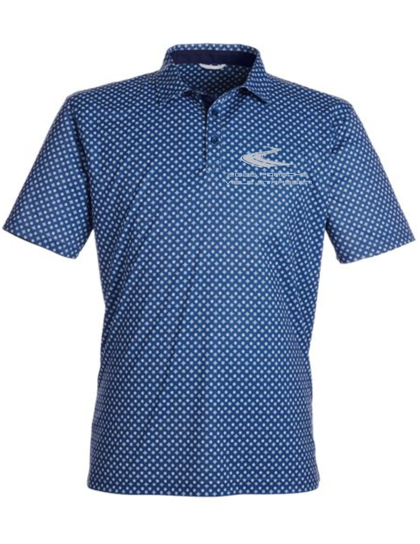 Porsche Viele Strassen Patterned Swannies Polo *Embroidered*