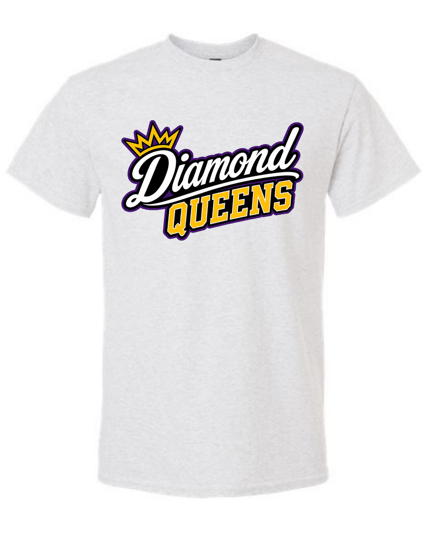 Diamond Queens Logo 1 Ash Gray