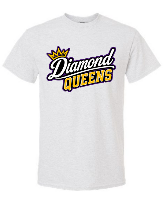 Diamond Queens Logo 1 Ash Gray