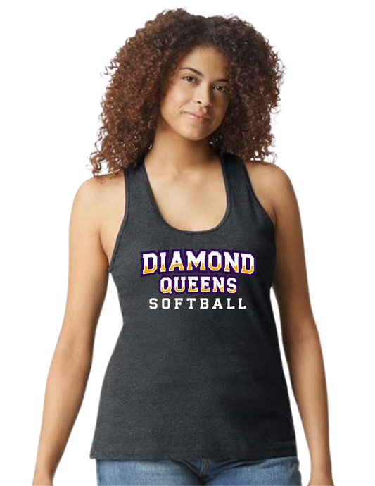 Diamond Queens Racerback Tank Logo 5