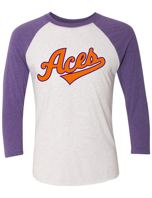 East Aces Baseball T Purple