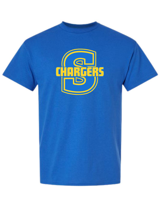 Stringtown Chargers S Logo