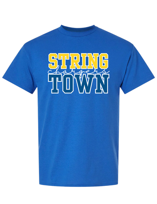 Stringtown Chargers Cursive
