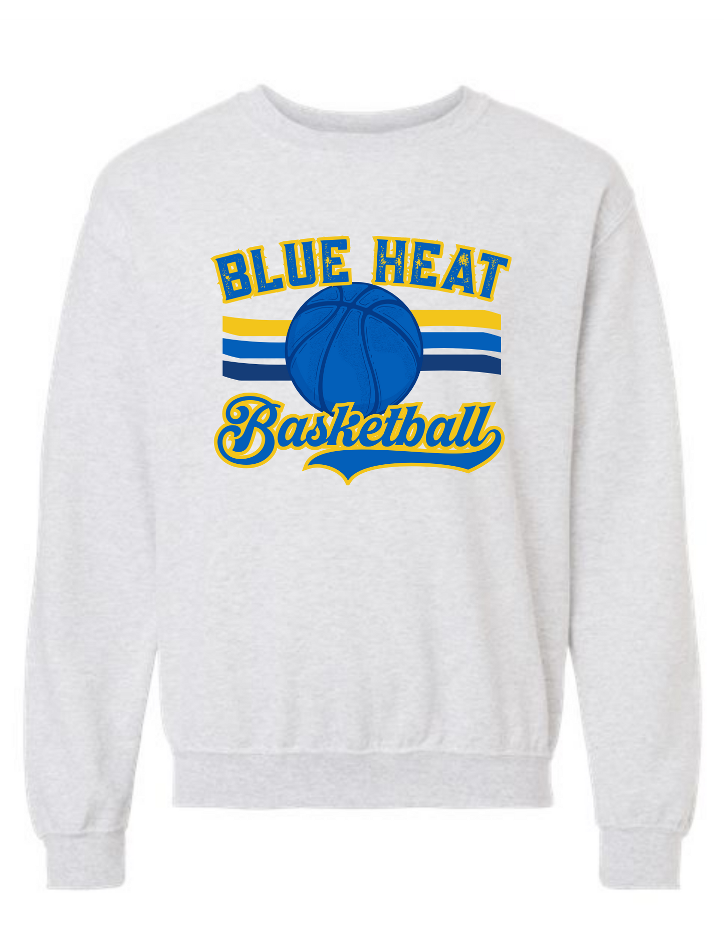 Blue Heat - Ash Gray - Basketball